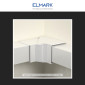 Immagine 3 - Elmark Angolo Interno Regolabile per 2 Canaline Passacavi 60x60 in Plastica Bianca - mod. 56260602