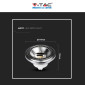 Immagine 6 - V-Tac VT-1112D Lampadina LED GU10 12W Faretto AR111 Spotlight COB CRI≥90 Dimmerabile - SKU 217234 / 217235 / 217236