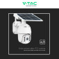 Immagine 2 - V-Tac Smart VT-11024-4G Telecamera di Sorveglianza Wi-Fi e 4G HD PTZ Sensore di Movimento Pannello Solare - SKU 11616