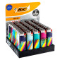 Immagine 1 - Bic Maxi J26 Accendini Grandi con Fantasia Positive Message - Box da 50 Accendini