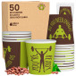Immagine 1 - Bicchierini da Caffè in Carta Riciclabile con Fantasia ReadyCUP da 65ml - Confezione da 50 Bicchieri