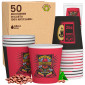 Immagine 1 - Bicchierini da Caffè in Carta Riciclabile con Fantasia FlipperCUP da 65ml - Confezione da 50 Bicchieri