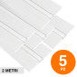 Immagine 1 - SD Soluzioni & Design 5 Profili in Alluminio Integrati nel Cartongesso per Strisce LED a Scomparsa 2 metri - mod. SD290/S12