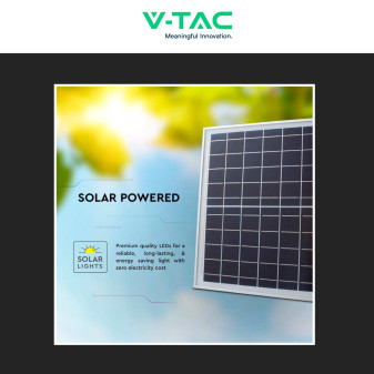 VT-300W Faro LED 50W IP65 Pannello Solare con Telecomando V-Tac