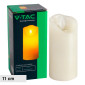 Immagine 1 - V-Tac VT-7568 Lampada LED da Tavolo Effetto Candela a Batteria Ø53x110mm - SKU 10572