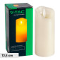 Immagine 1 - V-Tac VT-7568 Lampada LED da Tavolo Effetto Candela a Batteria Ø53x125mm - SKU 10573