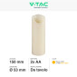 Immagine 2 - V-Tac VT-7568 Lampada LED da Tavolo Effetto Candela a Batteria Ø53x150mm - SKU 10574