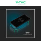 Immagine 7 - V-Tac VT-33333 Power Bank Wireless 30000mAh con Ricarica Rapida 20W PD Pannello Solare Indicatore LED Colore Nero - SKU 7836