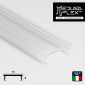 Immagine 1 - MedusaFlex Copertura Trasparente in Policarbonato per Profilo Piatto per Strisce LED Lunghezza 2 metri - mod. Andromeda