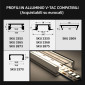 Immagine 2 - MedusaFlex Copertura Trasparente in Policarbonato per Profilo Piatto per Strisce LED Lunghezza 2 metri - mod. Andromeda