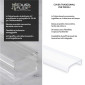 Immagine 6 - MedusaFlex Copertura Trasparente in Policarbonato per Profilo Piatto per Strisce LED Lunghezza 2 metri - mod. Andromeda