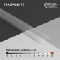 Immagine 7 - MedusaFlex Copertura Trasparente in Policarbonato per Profilo Piatto per Strisce LED Lunghezza 2 metri - mod. Andromeda