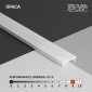 Immagine 7 - MedusaFlex Copertura Opaca in Policarbonato per Profilo Piatto in Alluminio per Strisce LED Lunghezza 2 metri - mod. Andromeda