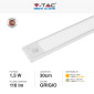 Immagine 2 - V-Tac VT-8141 Lampada LED da Armadio 1.5W SMD Ricaricabile Micro USB Sensore PIR di Movimento
