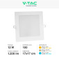 Immagine 5 - V-Tac VT-61012 Pannello LED Quadrato 12W SMD da Incasso con Driver - SKU 10483 / 10484 / 10485