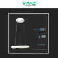 Immagine 9 - V-Tac VT-7605 Lampadario LED a Sospensione 36W SMD Changing Color CCT 3in1 Forma Rotonda Dimmerabile Telecomando - SKU 213959