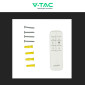 Immagine 11 - V-Tac VT-7605 Lampadario LED a Sospensione 36W SMD Changing Color CCT 3in1 Forma Rotonda Dimmerabile Telecomando - SKU 213959