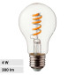 Immagine 1 - V-Tac VT-2164 Lampadina LED E27 4W Bulb A60 Goccia Filament in Vetro Trasparente - SKU 217336