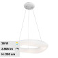 Immagine 1 - V-Tac VT-7605 Lampadario LED a Sospensione 36W SMD Changing Color CCT 3in1 Forma Rotonda Dimmerabile Telecomando - SKU 213959