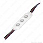 Immagine 1 - V-Tac VT-50506 Modulo 3 LED 0,72W SMD 12V RGB Impermeabile IP67 - SKU