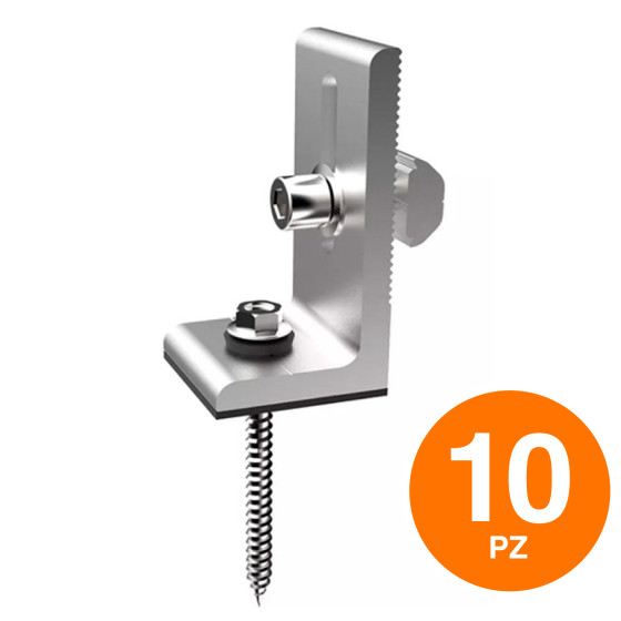10 Supporti a L per Installazione Pannelli Solari V-Tac 10 Supporti a L per Installazione Pannelli Solari V-Tac