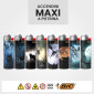 Immagine 2 - Bic Maxi J26 Accendino Grande con Fantasia Dark Forest - Serie da 5 Accendini