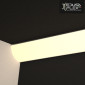 Immagine 7 - MedusaFlex Copertura Angolare Nero Fumé in Policarbonato per Profilo in Alluminio Strisce LED Lunghezza 2 metri - mod. Aurelia