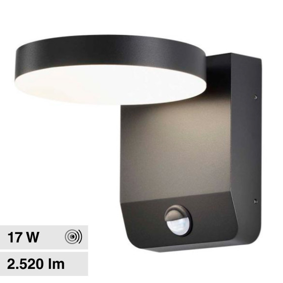 VT-11020S Lampada LED da Muro 17W IP65 Sensore PIR V-Tac VT-11020S Lampada LED da Muro 17W IP65 Sensore PIR V-Tac