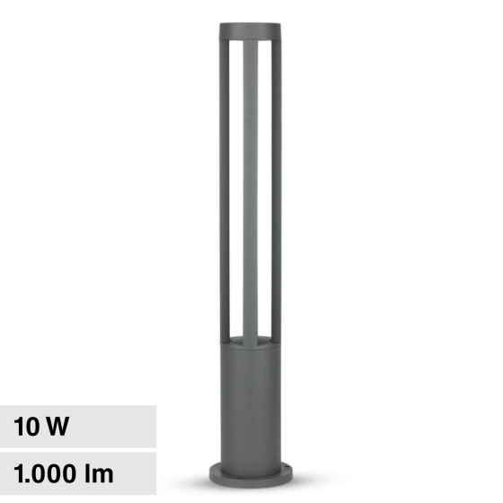 VT-820 Lampada LED Giardino 10W COB CREE Grigia IP65 V-Tac VT-820 Lampada LED Giardino 10W COB CREE Grigia IP65 V-Tac