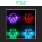 Immagine 12 - V-Tac VT-5050 Striscia LED Flessibile Smart RGB 65W SMD 60 LED/m 24V con Controller e Telecomando - Bobina da 5m - SKU 23145