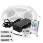 Immagine 1 - V-Tac VT-5050 Striscia LED Flessibile Smart RGB 65W SMD 60 LED/m 24V IP65 con Controller e Telecomando - Bobina 5m - SKU 23146