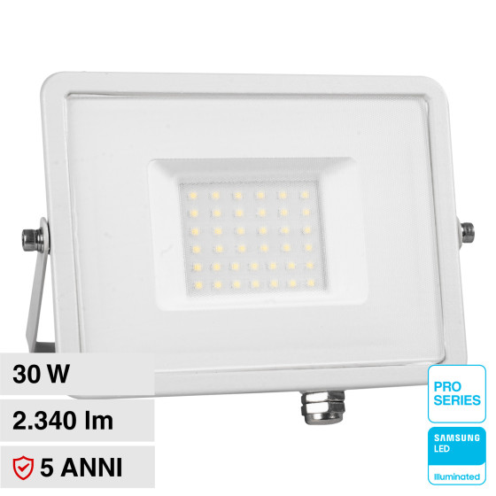 VT-30 Faro LED SMD 30W IP65 Chip Samsung Bianco V-Tac VT-30 Faro LED SMD 30W IP65 Chip Samsung Bianco V-Tac