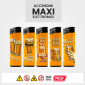 Immagine 2 - Prof Maxi Accendino Elettronico Grande con Fantasia Beer - Serie da 5 Accendini