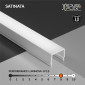 Immagine 3 - MedusaFlex Copertura Satinata in Policarbonato per Profilo Piatto in Alluminio Strisce LED Lunghezza 2 metri - mod. Cassiopea