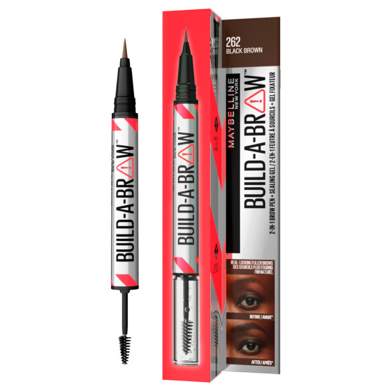 Build-A-Brow Penna Sopracciglia 262 Black Brown Maybelline New York Build-A-Brow Penna Sopracciglia 262 Black Brown Maybelline New York
