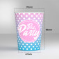 Immagine 2 - Bicchieri in Carta Riciclabile Fantasia Best Party da 200ml - Confezione da 25 Bicchieri