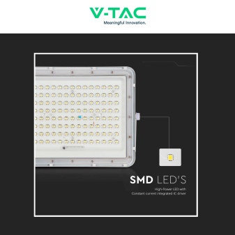 VT-180W Faro LED 20W Bianco Pannello Solare Telecomando V-Tac