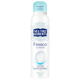 Deodorante Spray Fresco Blu da 150 ml Neutro Roberts
