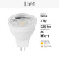 Immagine 4 - Life Lampadina LED MR11 GU4 4W Faretto COB - mod. 39.915014C30 / 39.915014N40