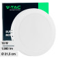 Immagine 1 - V-Tac VT-60018 Pannello LED Rotondo 18W SMD da Parete con Driver - SKU 7876 / 7877 / 7878