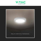 Immagine 11 - V-Tac VT-60018 Pannello LED Rotondo 18W SMD da Parete con Driver - SKU 7876 / 7877 / 7878
