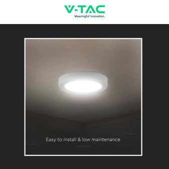 VT-60018 Mini Pannello LED Rotondo 18W SMD da Parete V-Tac