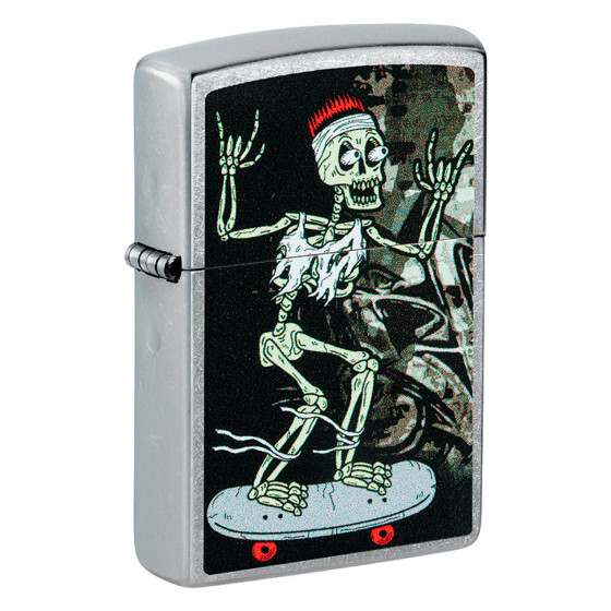 Accendino Zippo 48911 Skateboard Design Ricaricabile Antivento Accendino Zippo 48911 Skateboard Design Ricaricabile Antivento
