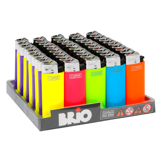Clipper BP22 Classic Micro Solid Tinta Unita - Box da 50 Accendini Clipper BP22 Classic Micro Solid Tinta Unita - Box da 50 Accendini