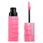 Immagine 1 - Maybelline New York SuperStay Vinyl Ink Rossetto Liquido Effetto Vinilico Tinta Labbra Colore 155 Upbeat - Flacone da 4,2ml