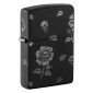 Immagine 1 - Zippo Premium Accendino a Benzina Ricaricabile ed Antivento con Fantasia Flower Skulls Design - mod. 48931