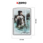 Immagine 4 - Zippo Accendino a Benzina Ricaricabile ed Antivento con Fantasia Luis Royo - mod. 48962