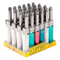 Immagine 1 - Clipper Mini Tube Accendigas Elettronico Piccolo Ricaricabile Multiuso a Tinta Unita - Box da 24 Accendini