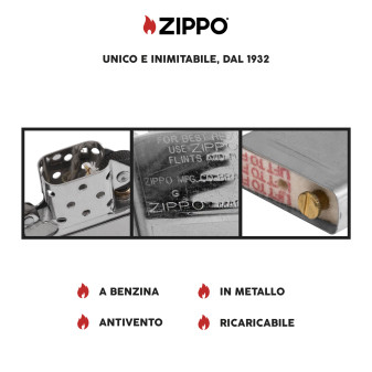 Accendino Zippo mod. 48999 Steampunk Design Ricaricabile