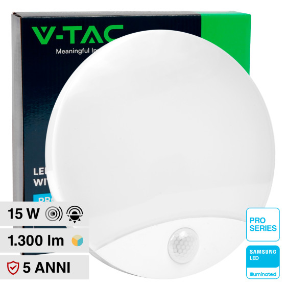 VT-81004 Plafoniera 3in1 LED Rotonda 15W SMD Chip Samsung V-Tac Pro VT-81004 Plafoniera 3in1 LED Rotonda 15W SMD Chip Samsung V-Tac Pro